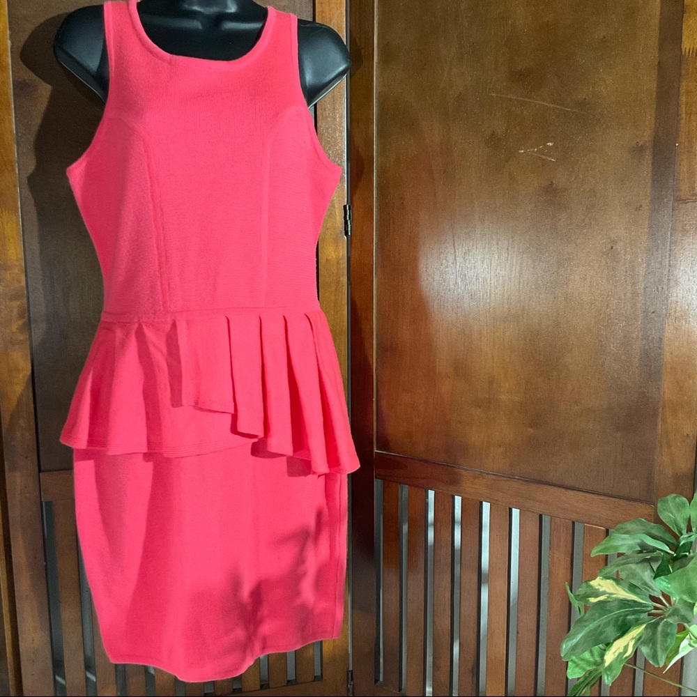 Milly pink peplum dress